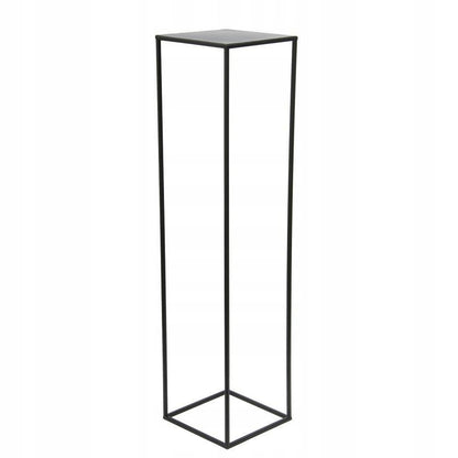 HowHomely Flower Stand Metal Black 100 cm High - Solid and Sturdy Metal Plant Stand - Plant Holder for Decoration in Living Room, Bedroom, or Office