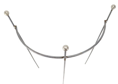 Deer Terracotta 4X Perennial Holder Hugo half-round Sphere stable Width 55cm Height 90cm Solid material Climbing aid with ball Plant support Trellis