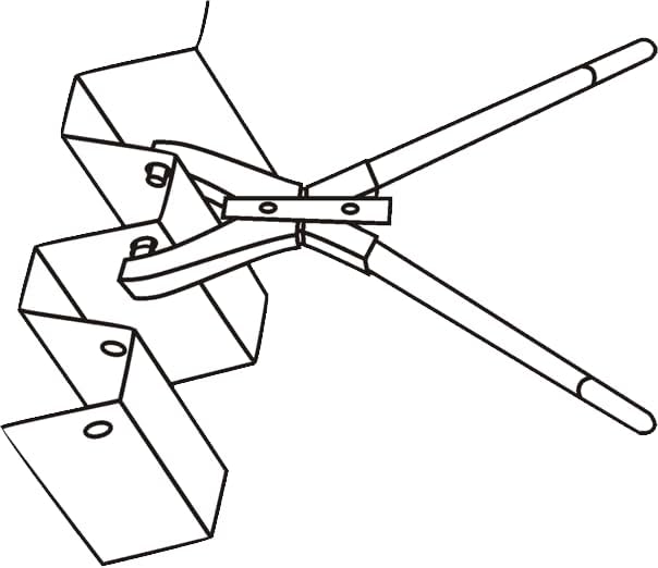 ALARM Sheet Metal Punch | Length 700 mm | Cutting width 100 mm | Up to max. 1.2 mm sheet thickness | Made in Germany