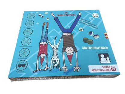 Advent calendar 2025 Games for the whole family The 24 best family games in just one box! With illustrated step-by-step instructions For ages 6 and up - German edition