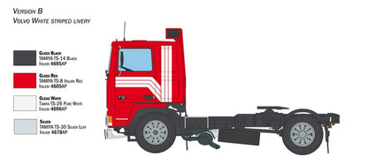 Italeri IT3957 3957S-1:24 Volvo F-12 Intercooler Low Roof-Modelmaking, Kit, Static model-making, Crafting, Hobby, Glueing, Plastic kit, Detailed, Unpainted, Multicolored
