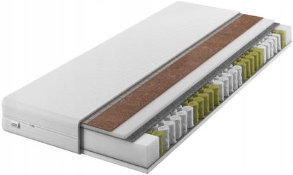 IZER Mattress GoldPLUS 70x190 cm with COCONUT material | 2 in 1 (H3 and H4) | 7 zones | Pocket spring core | Quilted cover | Innerspring mattress