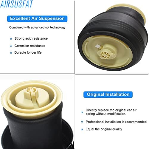 AIRSUSFAT Pair of rear air spring bags suitable for BMW X5 E70 X6 E71 E72 2007-2013 37126773664 37126774041 37126776995.
