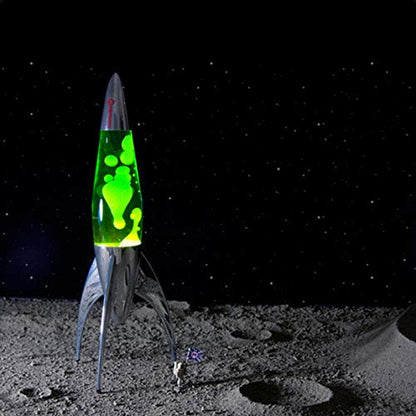 Mathmos Telstar Rocket Lava Lamp - Purple/Red