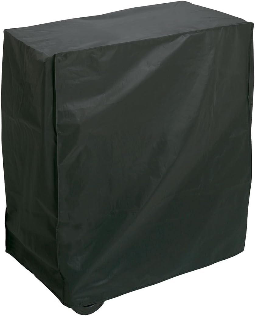 Cook'in Garden Media M garden cart for grill/plancha/worktop - L 93.5 × W 67 × H 80.5 cm & Rayen AA236 grill cover, rectangular, PEVA (Polyethylene-Vinyl Acetate), Black, 90 x 65 x 90 cm