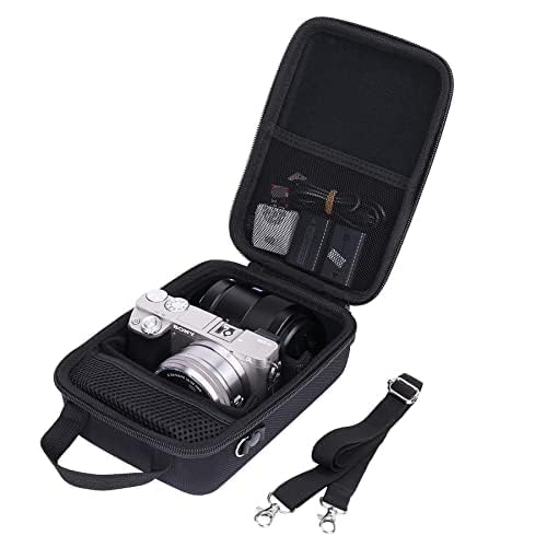Aenllosi Hard Case Bag for Sony Alpha 6000 6300 6400 6500 6700 mirrorless camera, black (Case only)