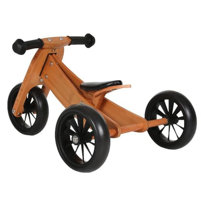 Bandits & Angels Wooden 4-in-1 Smartbike for children from 1 year (bamboo, unisex)