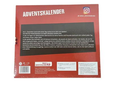 Advent calendar 2025 Games for the whole family The 24 best family games in just one box! With illustrated step-by-step instructions For ages 6 and up - German edition