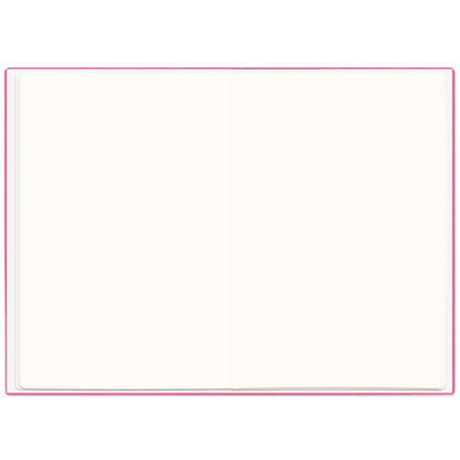 ROTH Certificate Folder Metal Pink with Binding Screws - includes 12 A4 clear pockets, expandable.