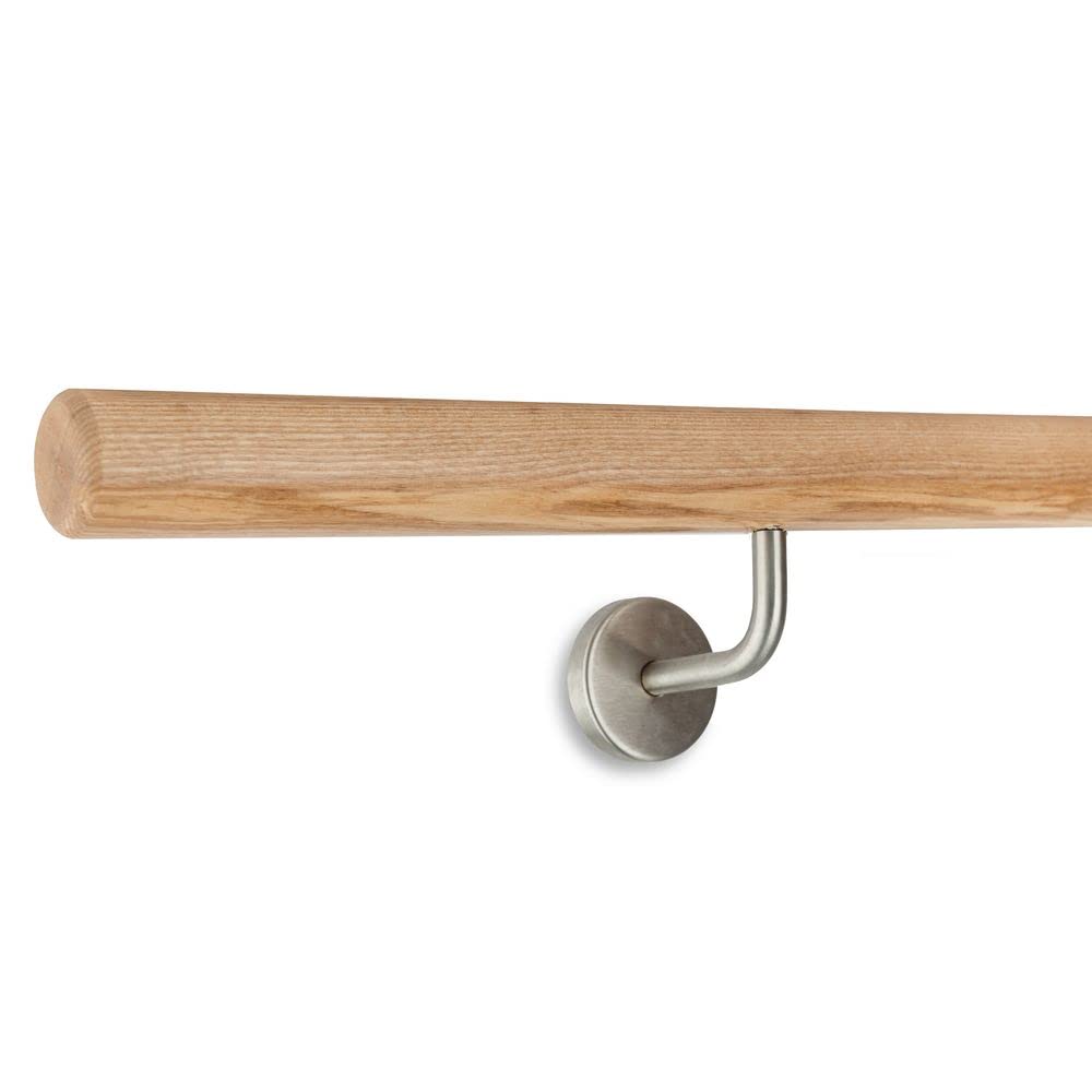 Stairs and Handrail Studio Graber ballet bar Ash light Ø 42mm including 2 stainless steel brackets for screwing in (120 cm)
