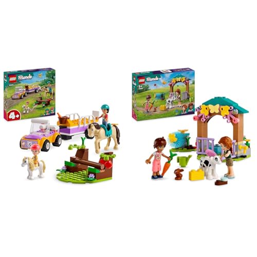 LEGO Friends Horse and Pony Trailer, Horse Toy & Friends Autumn's Calf Barn, Farm Toy