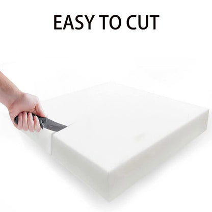 YURO Extra Long Foam Pillow - high-density cushion foam pad for floor mattress and seat cushion.