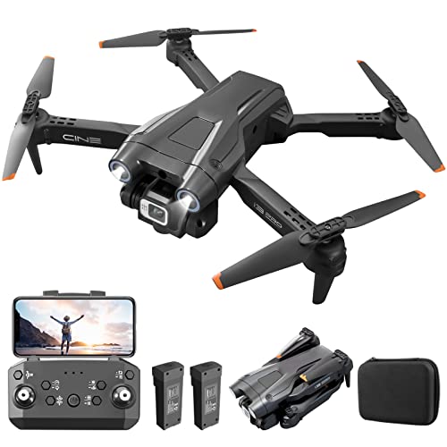 Mingfuxin Foldable Drone with Camera for Beginners, RC Quadcopter Drone with App WIFI FPV Live Video, Altitude Hold, Headless Mode One-Key Takeoff Landing for Adults Kids