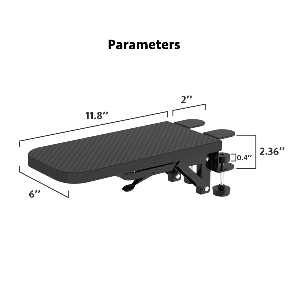 Honjie computer arm holder suitable for desks, stable mouse arm holder, computer desk extension, suitable for home and office.