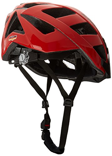 ALPINA PANOMA Classic - Lightweight, Well-Ventilated Touring Bicycle Helmet with Optional LED Light for Adults, red, S (52-57 cm)