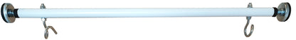 Create for you - Pull-up bar for door frames with hooks for kids swing, no-drill installation, metal horizontal bar, Pull Up Bar, home fitness equipment, White, 80 cm.