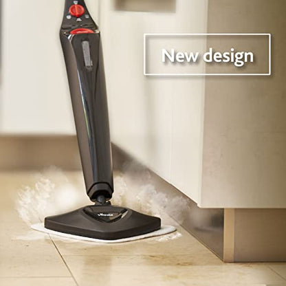 Vileda Steam Plus steam cleaner with 2 microfiber pads | Hygienic floor cleaner for all floors & carpets | Antibacterial without chemicals | Heating time: 15 seconds