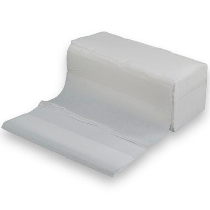 4000 sheets of premium white folded paper towels, 2-ply, 25 x 23 cm, ZZ-Fold