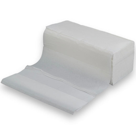 4000 sheets of premium white folded paper towels, 2-ply, 25 x 23 cm, ZZ-Fold