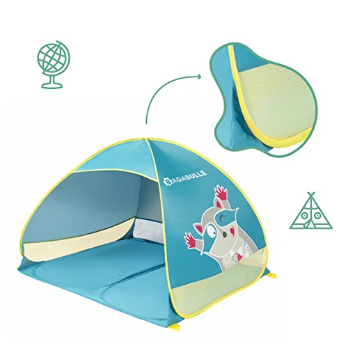 Badabulle Anti-UV Tent, Large Beach Shelter, High Sun Protection SPF 50+, Pop-Up System