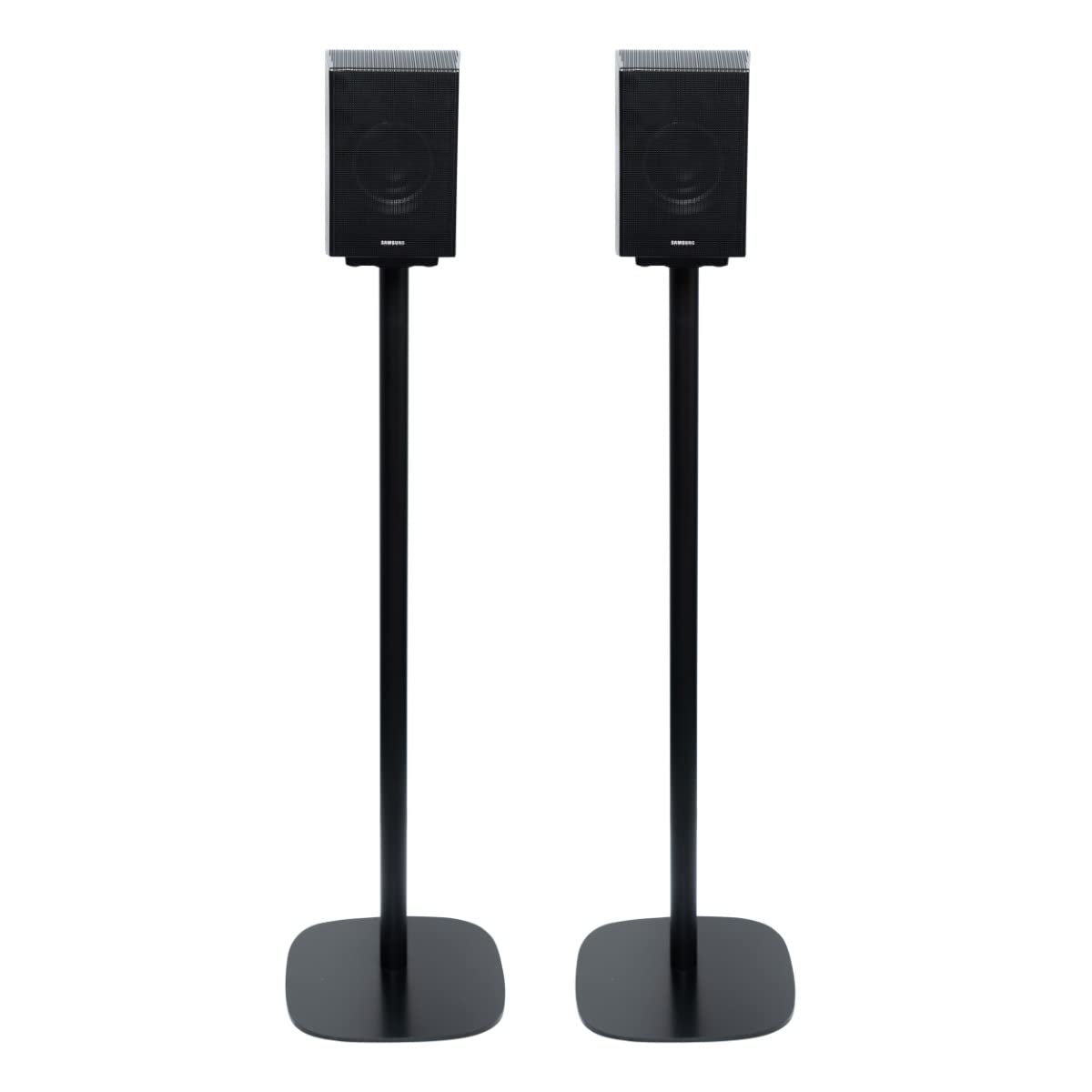 Vebos speaker stands for Samsung HW-Q995C/HW-Q990C - Pair of elegant speaker stands, mounts for wireless speakers for a stunning sound experience, black speaker stands.
