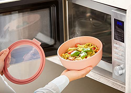 Mepal Multibowl Cirqula Round 3-piece Set - Microwave Safe - Perfect for storage, fridge, freezer & microwave use - 350 ml, 750 ml & 1250 ml - Vivid mauve