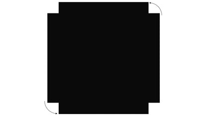 ALLboards Frameless SLIMboard - Chalkboard surface - 150x120 cm + FREE