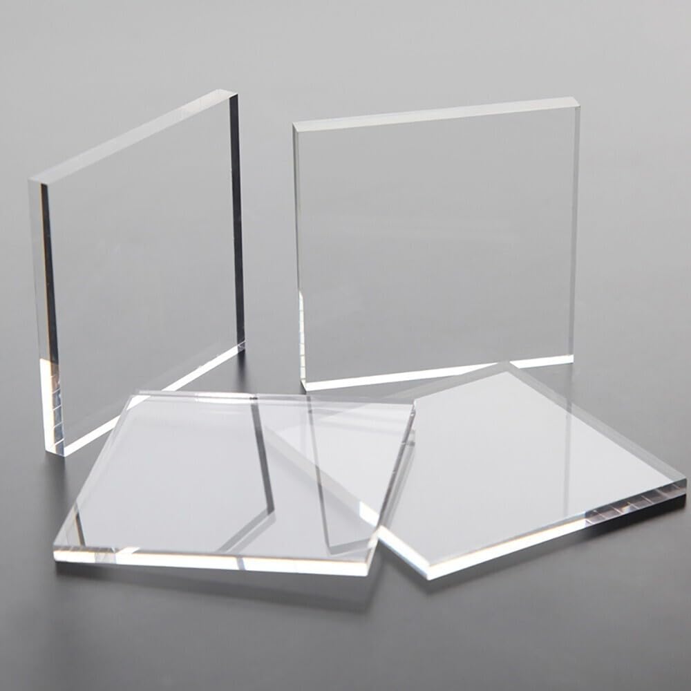 AtHaus Acrylic Glass PLEXIGLAS® 2-10 mm Cut to Size Disc Transparent Clear Material Thickness and Size Selectable Premium (5 mm, 700 x 300 mm)
