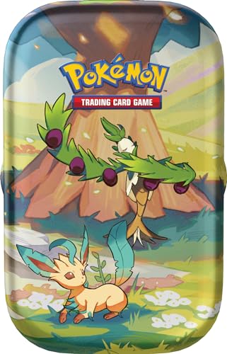 Pokémon Trading Card Game: Mini Tin Box Vibrant Paldea: Umbreon & Espeon (2 Booster Packs, 1 Sticker Sheet)