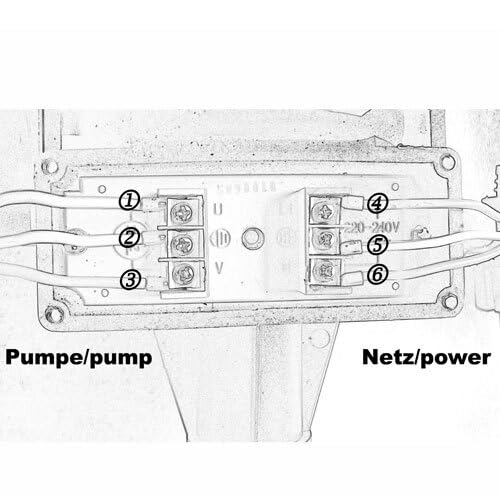 Agora-Tec® Flow Switch DWv-3 with cable, pump pressure switch for pump control for centrifugal and deep well pumps ideal for low flow applications e.g. toilets (no cycling)