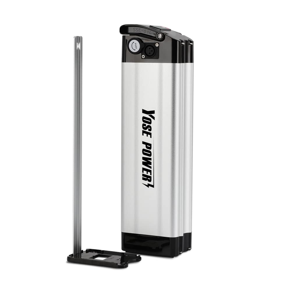 SEASON E-Bike Pedelec Battery Silverfish 36V 10.4Ah 385Wh, compatible with 36V 250W/350W/500W motors, for MiFa Rex Prophete Aldi Bike, compatible with Phylion/XH370-10J, Zhenlong/ZL1010-F.