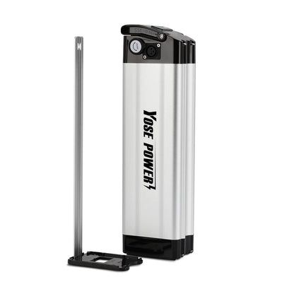 SEASON E-Bike Pedelec Battery Silverfish 36V 10.4Ah 385Wh, compatible with 36V 250W/350W/500W motors, for MiFa Rex Prophete Aldi Bike, compatible with Phylion/XH370-10J, Zhenlong/ZL1010-F.