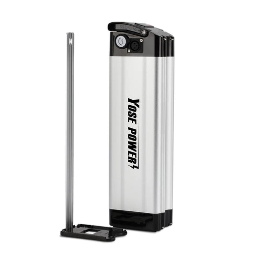 SEASON E-Bike Pedelec Battery Silverfish 36V 10.4Ah 385Wh, compatible with 36V 250W/350W/500W motors, for MiFa Rex Prophete Aldi Bike, compatible with Phylion/XH370-10J, Zhenlong/ZL1010-F.