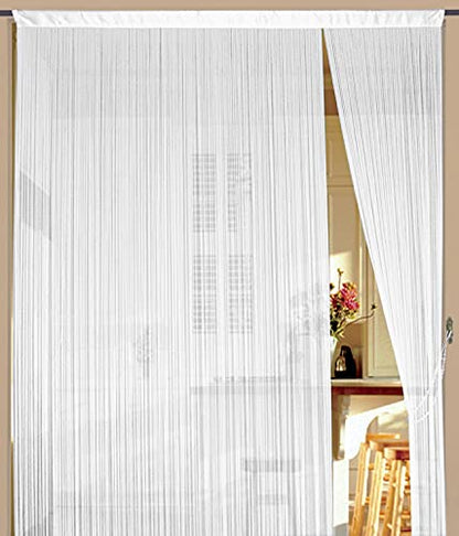 Kaikoon string curtain thread store thread curtain fair 200 cm x 500 cm white