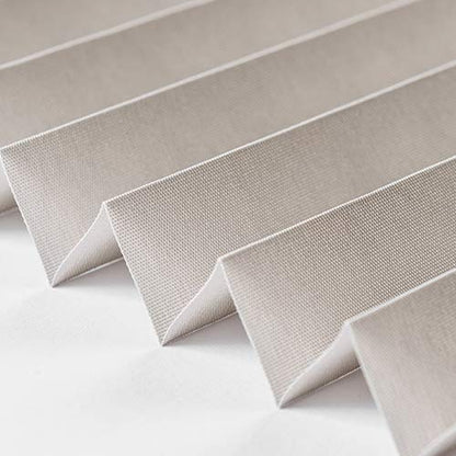 Home-Vision® Premium pleated blind without drilling with easy-fix clamp blinds for windows indoors (Grey W40cm x H120cm) Easy-fix clamp brackets blackout opaque sun protection blinds for windows & doors