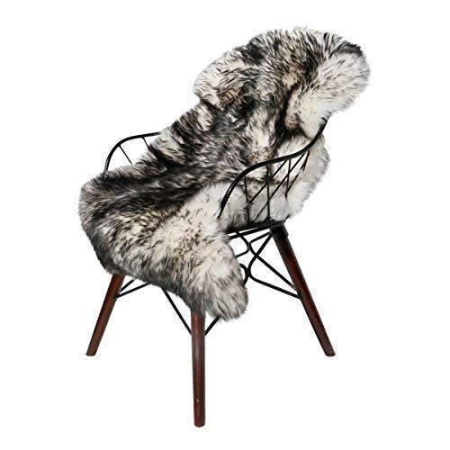 Merino sheepskin from the Black Forest, 110-120 cm, cozy and soft. Ecologically tanned by German farms, natural form decor, premium sheepskin runner, seat pad.