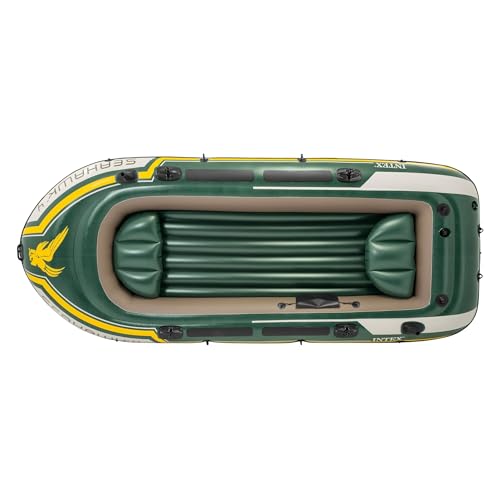 Intex Seahawk 4 Set Inflatable Boat - 351 x 145 x 48 cm - 4-piece - Green