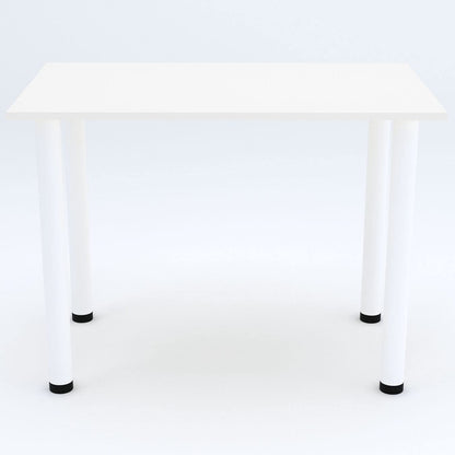 AKKE 60x40 | Dining table - White legged table - Kitchen table - Office table | White
