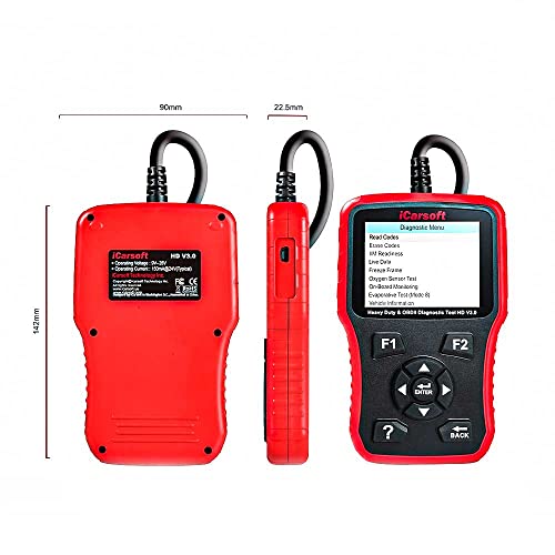 iCarsoft HD V3.0 is a professional and powerful diagnostic tool for trucks and commercial vehicles.