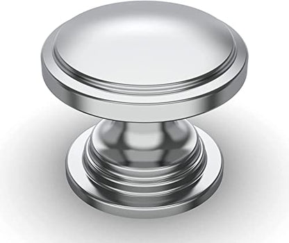 Amerdeco 20pcs Furniture Knobs Cabinet Knobs Polished Chrome Zinc Alloy Drawer Knobs Pulls for Cabinet Door Knob Dresser Knobs Closet Knobs...