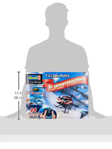 Revell Advent Calendar RC Helicopter I Remote-controlled helicopter I for building I RC advent calendar for boys, girls & adults aged 10 and up I Christmas gift