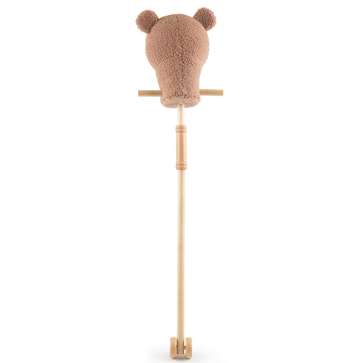 Bieco Hobby Horse for Kids Bear Mika | Hobby Horse Riding Toy | Stick Horse Trotting | Wooden Horse Stick | Beautiful Hobby Horses for Children Stick Pony Toddler Accessory