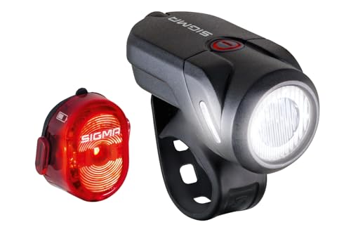 Sigma Aura 35 and Nugget II | splash-proof bike light set | StVZO approved, rechargeable front light and taillight