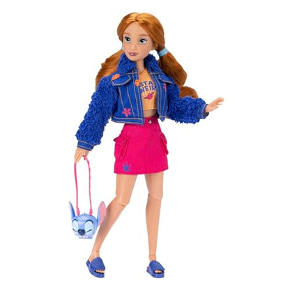 Disney ILY 4EVER Fashion Dolls feature Stitch with Red Hair. Standing at 11.5" with 13 points of articulation, they come with two complete mix-and-match outfits and a glittery Mickey ring.