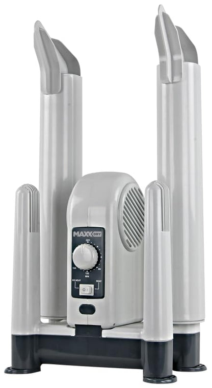 MaxxDry Pro Shoe, Boot & Glove Dryer - Dries 4 items in 60 min, prevents odors & bacteria, for all fabrics, includes extension, 180cm cord, 240W, 1-year warranty.