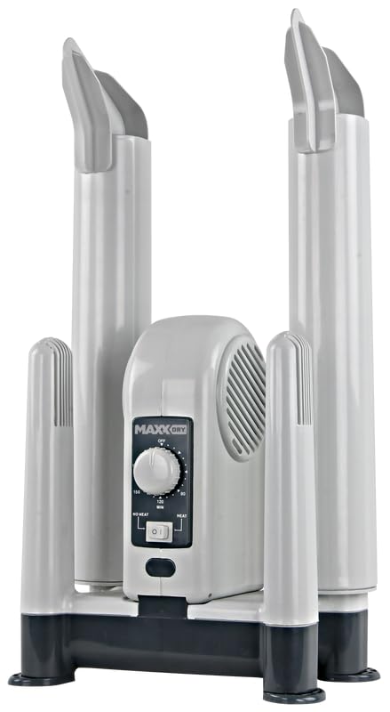 MaxxDry Pro Shoe, Boot & Glove Dryer - Dries 4 items in 60 min, prevents odors & bacteria, for all fabrics, includes extension, 180cm cord, 240W, 1-year warranty.