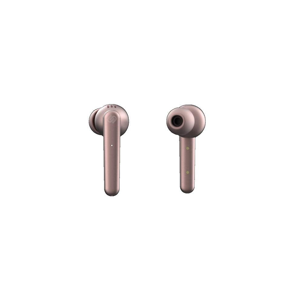 Urbanista Paris True Wireless Earbuds, 20H Playtime, Wireless Charging Case, Bluetooth 5.0, Noise-Canceling Headphones with Touch Control + Built-in Mic, compatible with Android and iOS - Pink