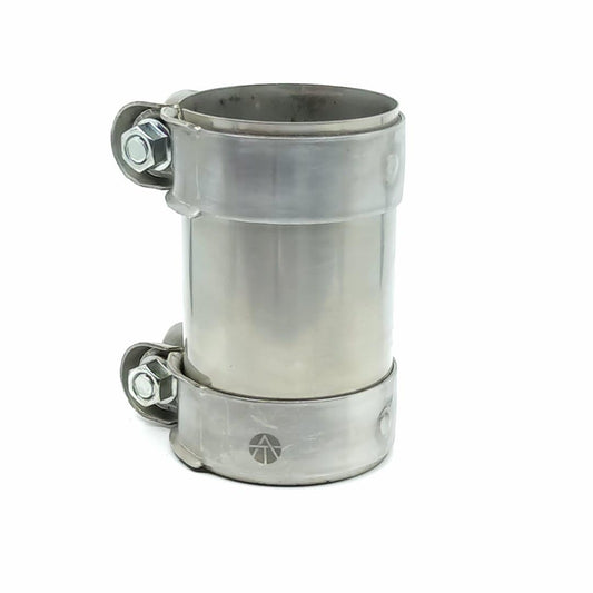 Double clamp stainless steel exhaust clamp pipe connector 55mm 65mm 70mm (Ø 70mm / L: 125mm)