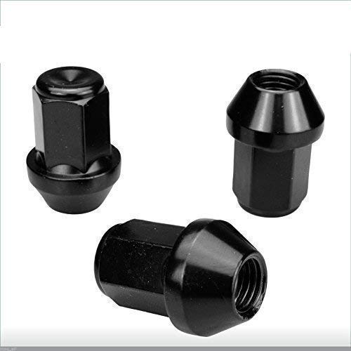 20 black wheel nuts 1/2 UNFx34 cone SW19 compatible with Jeep Grand Cherokee (99-10) WJ WG WH