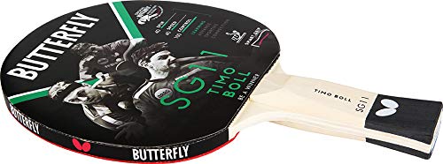 Butterfly Timo Boll 2x SG11 table tennis racket + Cell Case table tennis case + 2x 3*** ITTF R40+ table tennis balls | Table tennis racket set | Table tennis hobby set